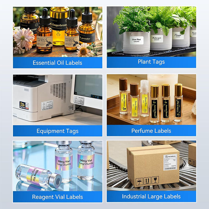 NIIMBOT M3 3Inch Bluetooth Thermal Transfer Label Printer Multi-Color Ribbon Compatible for Small Business Clothing, Address, Cable Storage