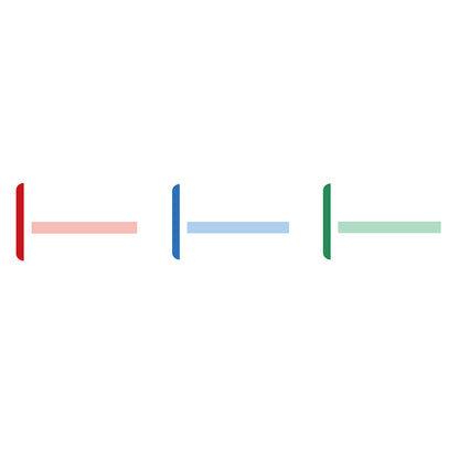 Niimbot M2_H/M3 Label Tape Package Multicolor Set (3 Rolls)