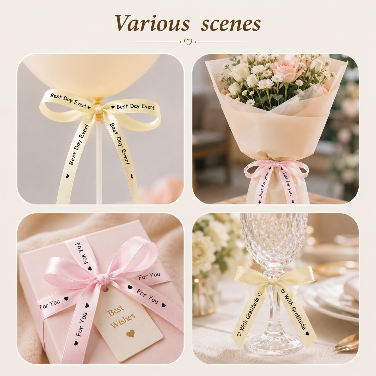 Niimbot N1 Satin Ribbon Suit for Gift, Wedding, Party, Craft Wrapping, DIY