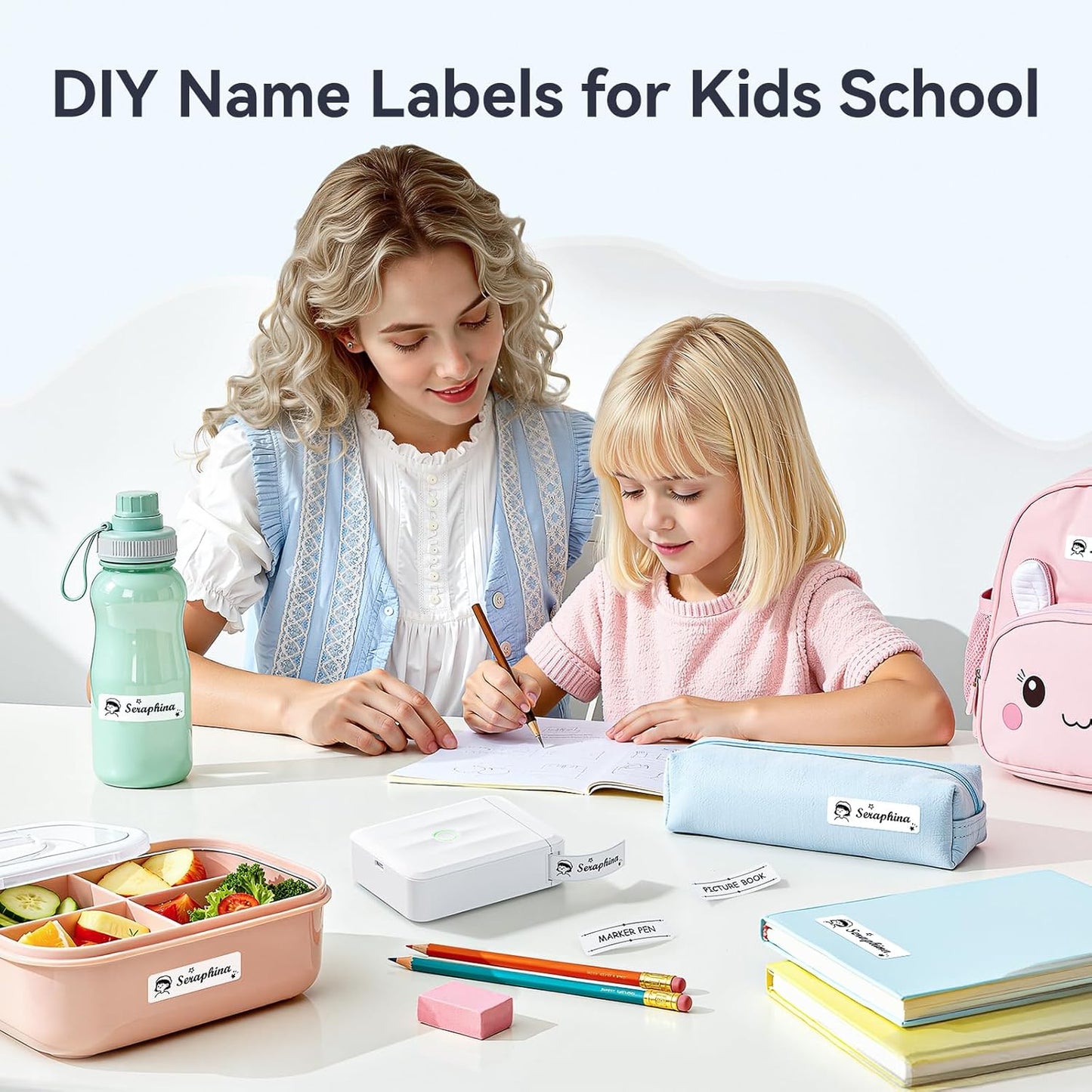 NIIMBOT D110 Student Bundle – Label Maker for School, University & Dorm Organization